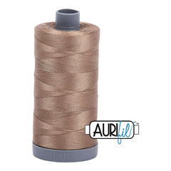 Aurifil Mako 28wt Cotton 750 m 820 yd. spool - 2370 Sandstone Aurifil Mako 28wt Cotton 750 m 820 yd. spool - 2370 Sandstone