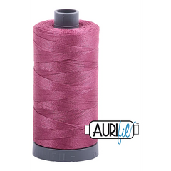 Aurifil Mako 28wt Cotton 750 m 820 yd. spool - 2450 Rose Aurifil Mako 28wt Cotton 750 m 820 yd. spool - 2450 Rose