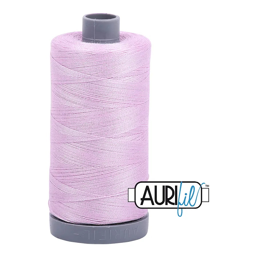 Aurifil Mako 28wt Cotton 750 m 820 yd. spool - 2510 Light Lilac Aurifil Mako 28wt Cotton 750 m 820 yd. spool - 2510 Light Lilac