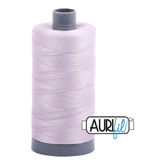 Aurifil Mako 28wt Cotton 750 m 820 yd. spool - 2564 Pale Lilac Aurifil Mako 28wt Cotton 750 m 820 yd. spool - 2564 Pale Lilac