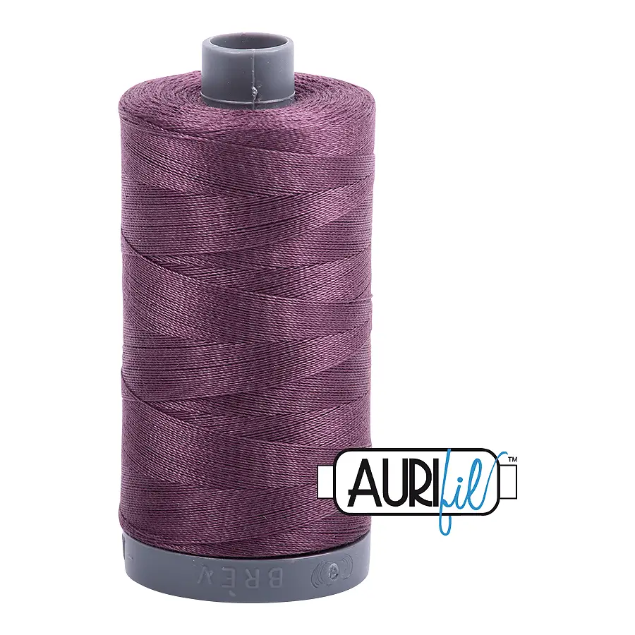 Aurifil Mako 28wt Cotton 750 m 820 yd. spool - 2568 Mulberry Aurifil Mako 28wt Cotton 750 m 820 yd. spool - 2568 Mulberry