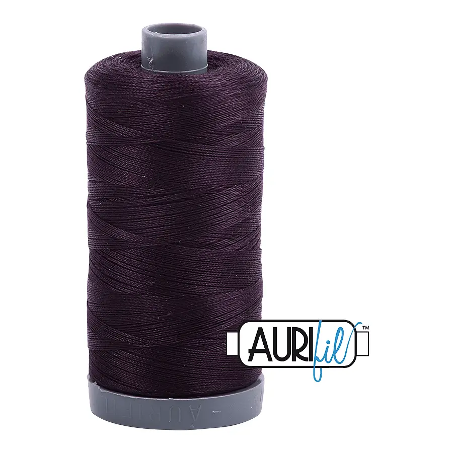 Aurifil Mako 28wt Cotton 750 m 820 yd. spool - 2570 Aubergine Aurifil Mako 28wt Cotton 750 m 820 yd. spool - 2570 Aubergine
