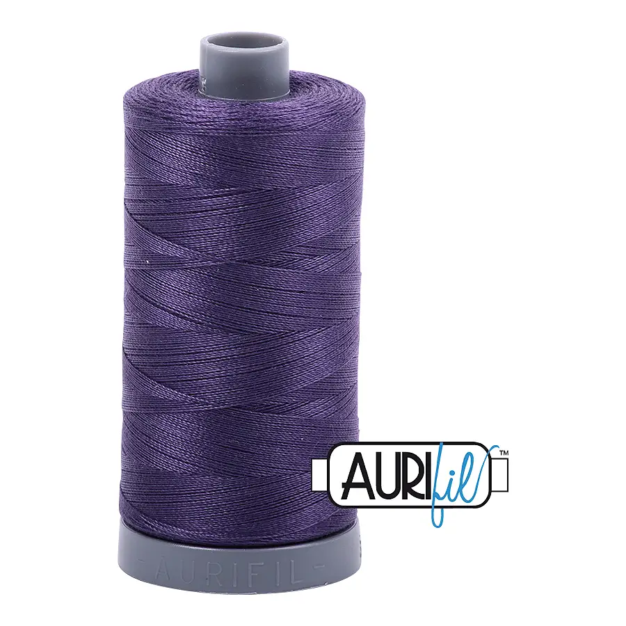 Aurifil Mako 28wt Cotton 750 m 820 yd. spool - 2581 Dark Dusty Grape Aurifil Mako 28wt Cotton 750 m 820 yd. spool - 2581 Dark Dusty Grape
