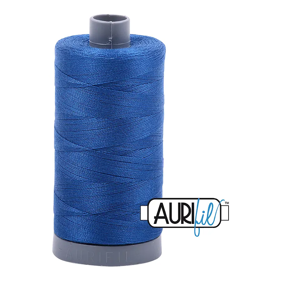 Aurifil Mako 28wt Cotton 750 m 820 yd. spool - 2735 Medium Blue Aurifil Mako 28wt Cotton 750 m 820 yd. spool - 2735 Medium Blue