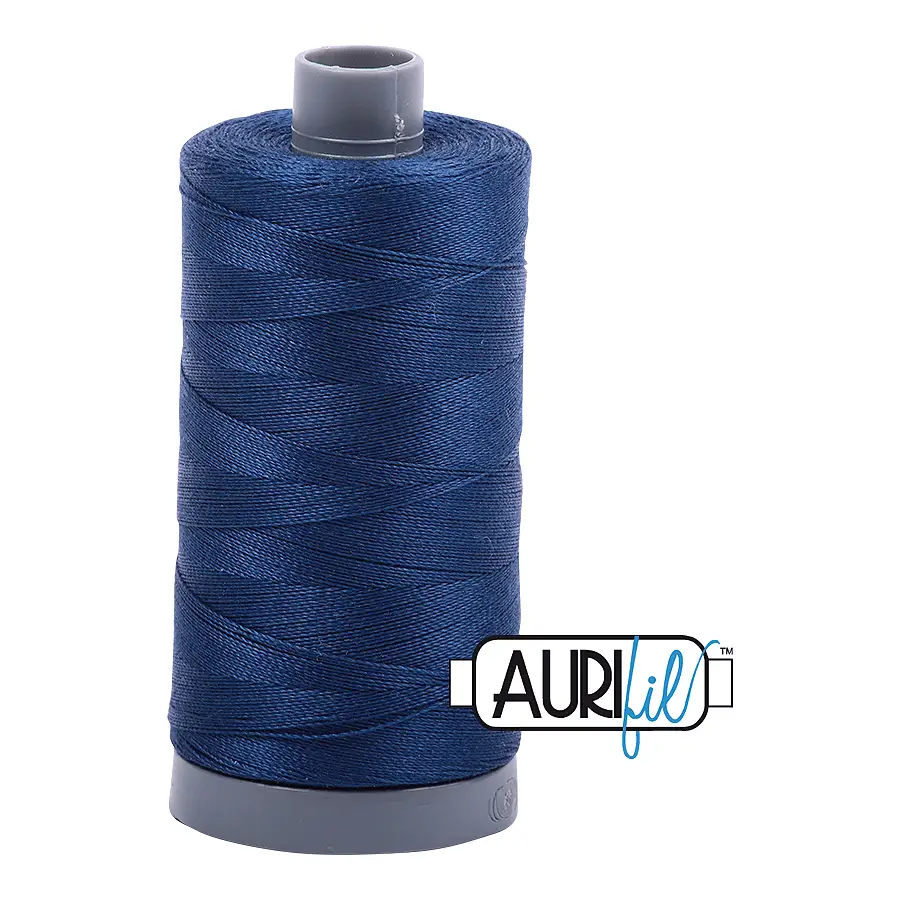 Aurifil Mako 28wt Cotton 750 m 820 yd. spool - 2783 Medium Delft Blue Aurifil Mako 28wt Cotton 750 m 820 yd. spool - 2783 Medium Delft Blue