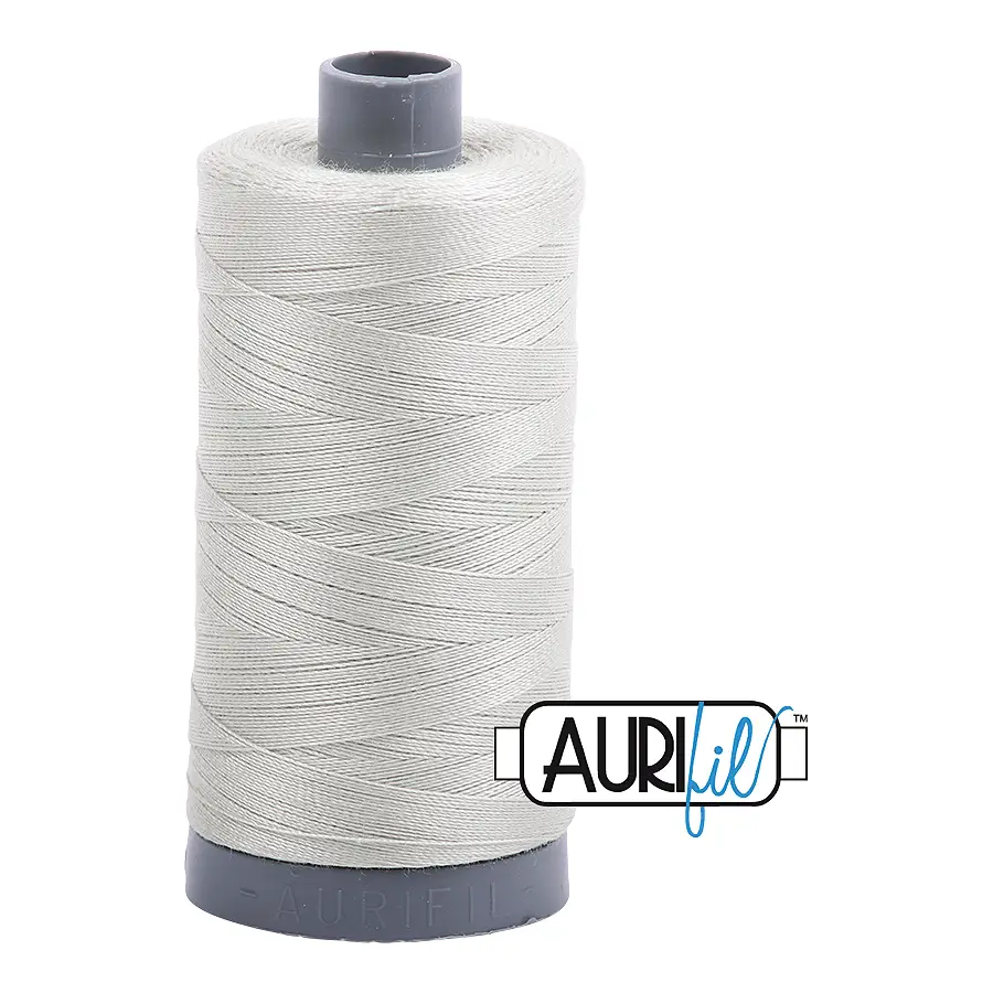 Aurifil Mako 28wt Cotton 750 m 820 yd. spool - 2843 Grey Green Aurifil Mako 28wt Cotton 750 m 820 yd. spool - 2843 Grey Green