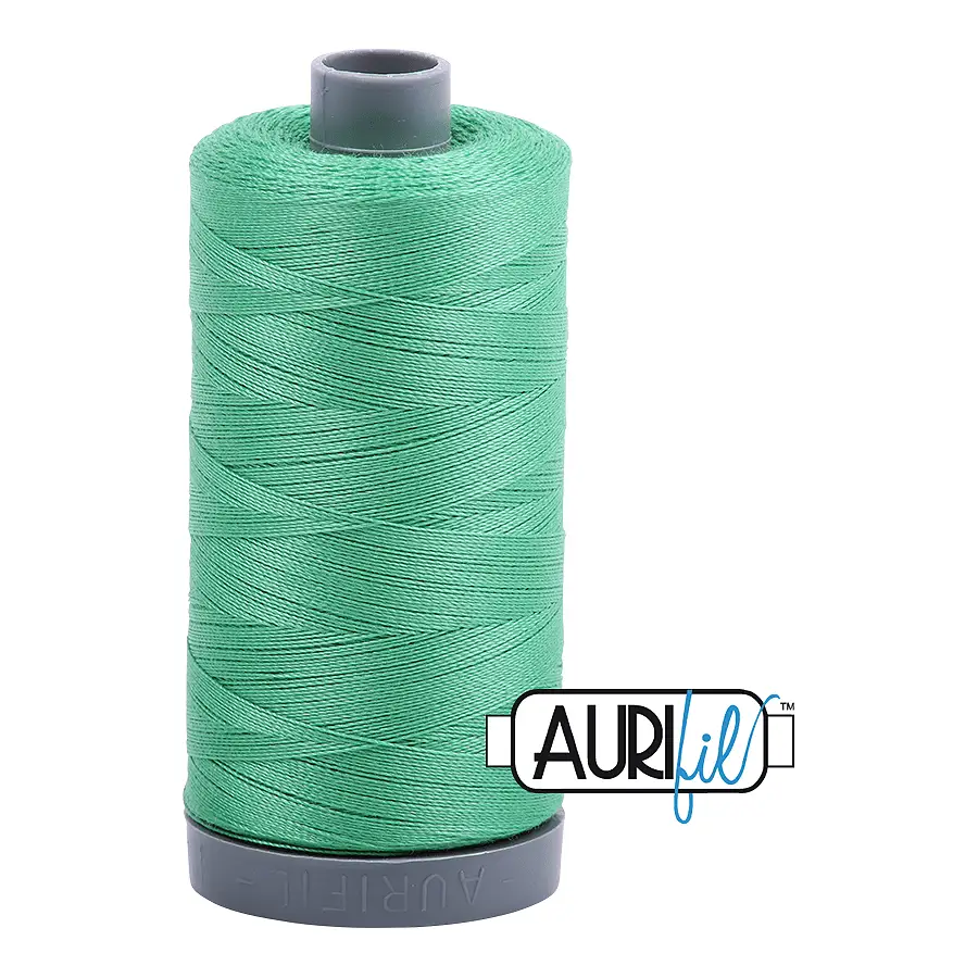 Aurifil Mako 28wt Cotton 750 m 820 yd. spool - 2860 Light Emerald Aurifil Mako 28wt Cotton 750 m 820 yd. spool - 2860 Light Emerald