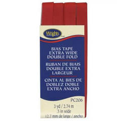 Bias Tape X Wide Double Fold Scarlet - Bias Tape Bias Tape X Wide Double Fold Scarlet - Bias Tape