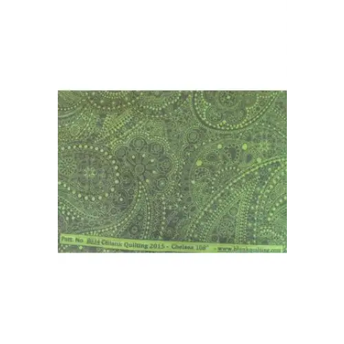 Fabrics, Blank Quilting Fabrics, Green Paisley, Green Collection - 8034 Fabrics, Blank Quilting Fabrics, Green Paisley, Green Collection - 8034