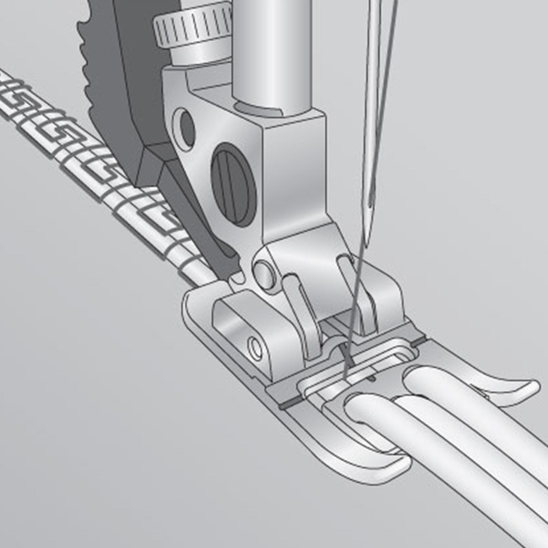 PFAFF® Three Hole Yarn Foot for IDT™ System