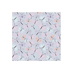 Butterflies Flannel Light Purple - 89221101B-02 Butterflies Flannel Light Purple - 89221101B-02