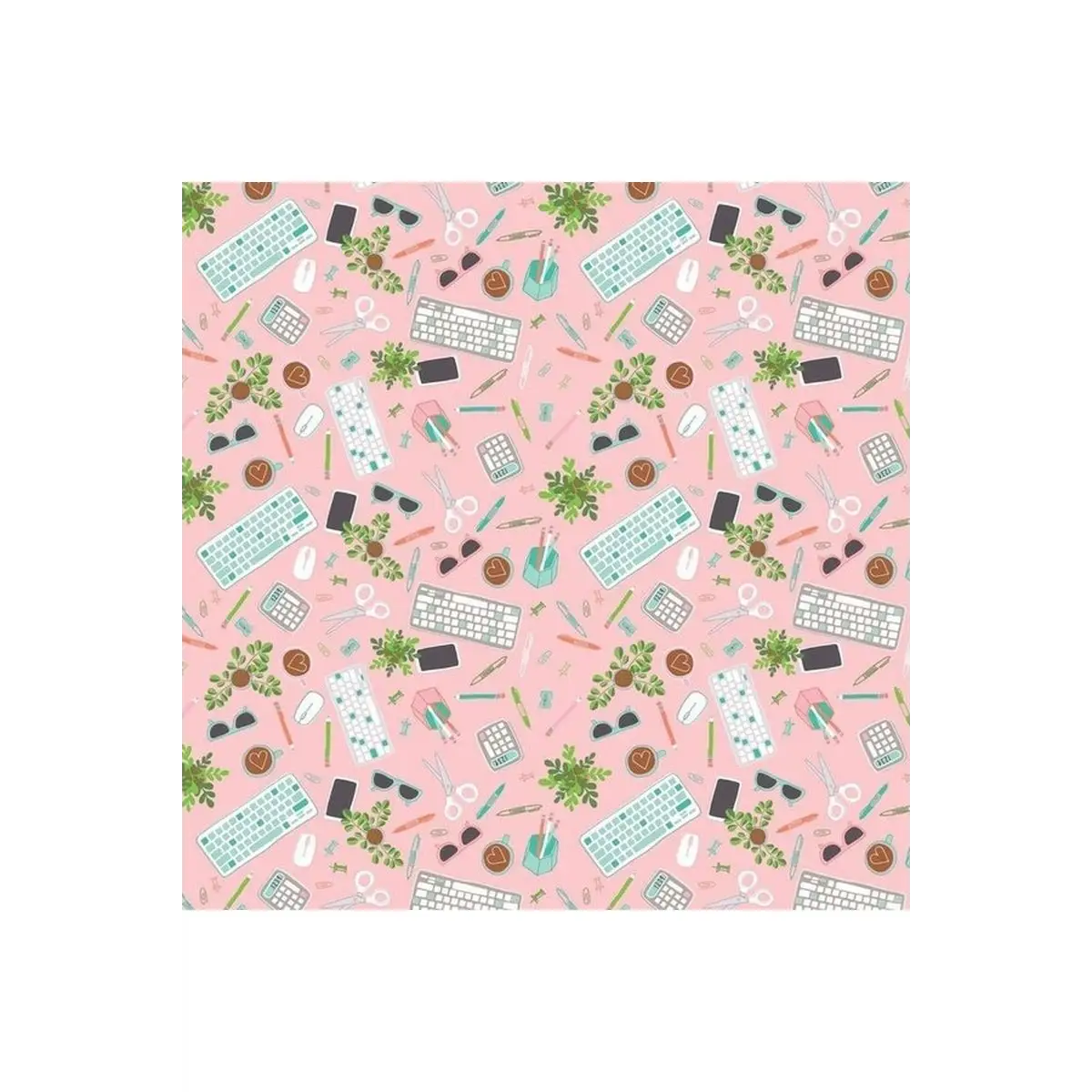 Fabric, Camelot Fabrics - Desk Lay Flat - Pink Fabric, Camelot Fabrics - Desk Lay Flat - Pink