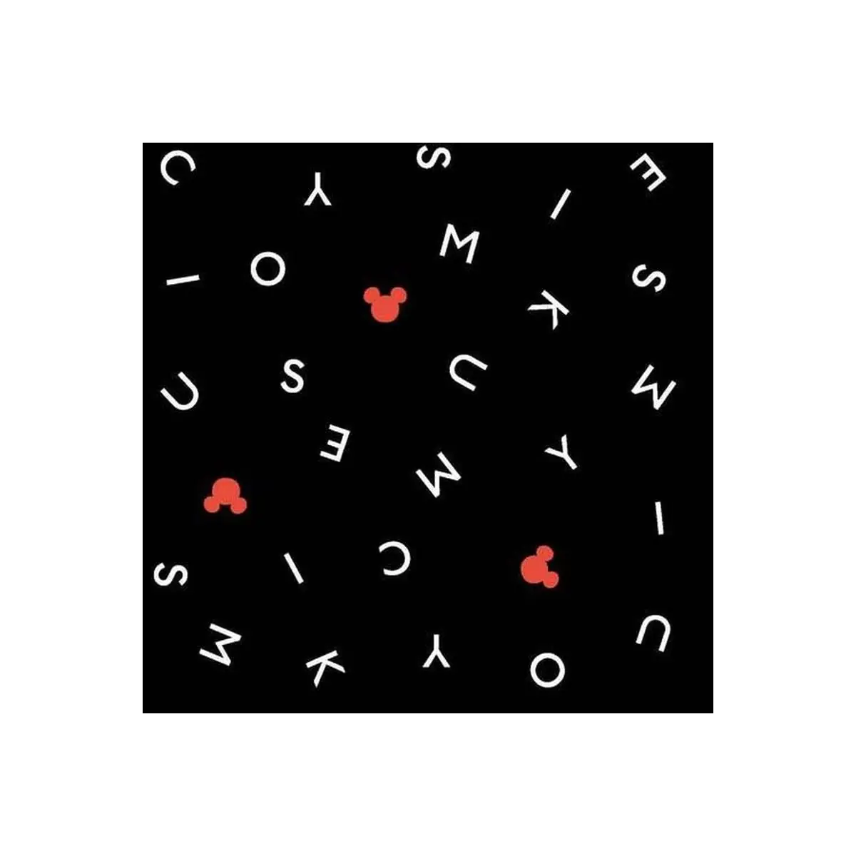 Disney - Mickey Text Toss - Black Disney - Mickey Text Toss - Black