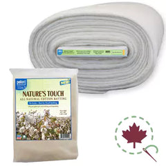 Nature's Touch All Natural Cotton Batting - 96" x 9 YDS Nature's Touch All Natural Cotton Batting - 96" x 9 YDS