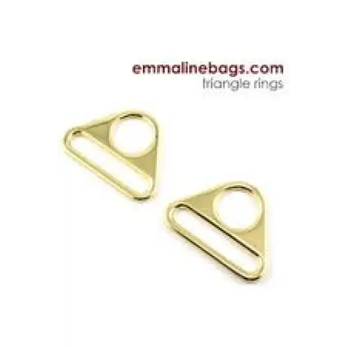 Emmaline, Triangle Rings: 1" 25 mm 2 Pack Emmaline, Triangle Rings: 1" 25 mm 2 Pack