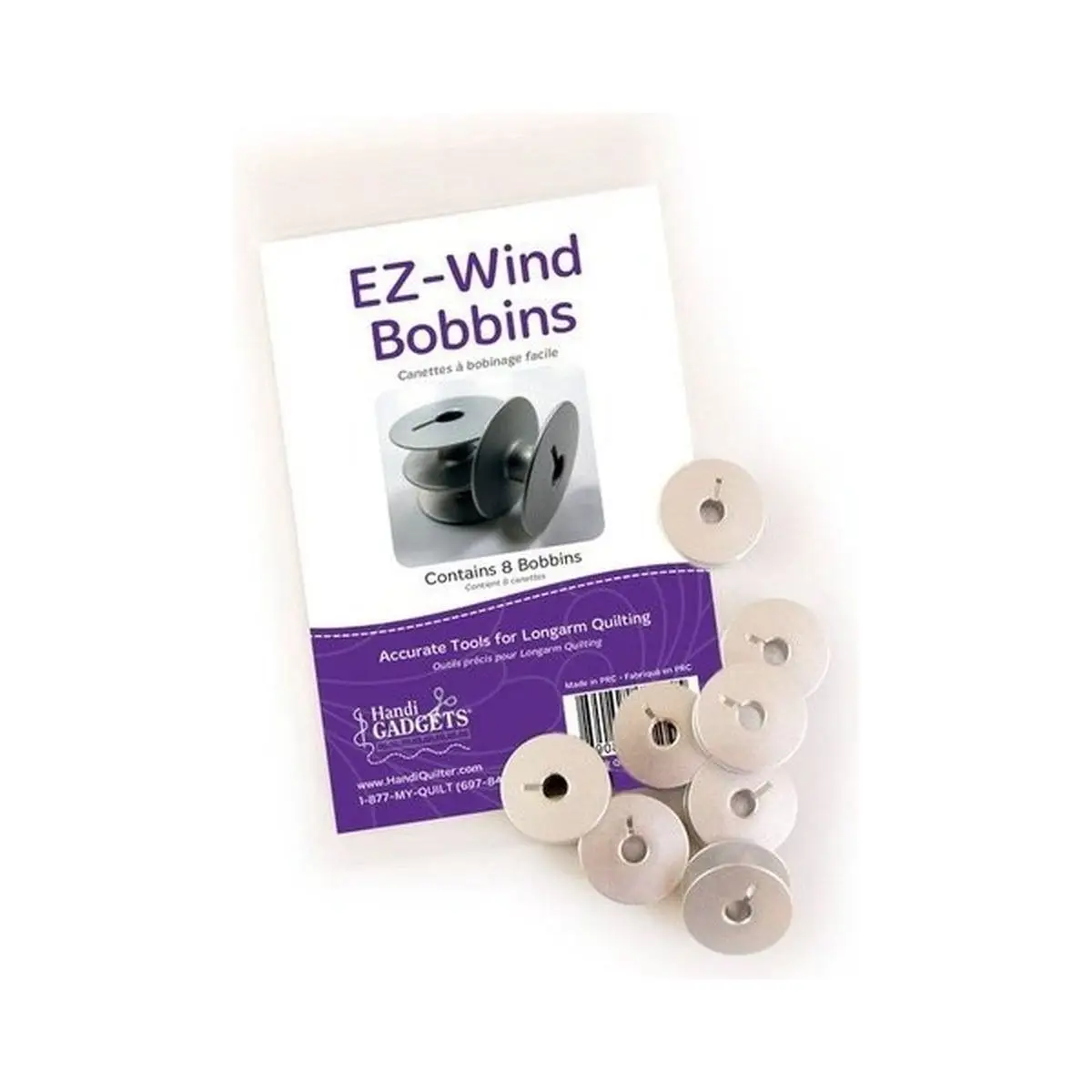 EZ-Wind Slotted M-Class Bobbins Package of 8 EZ-Wind Slotted M-Class Bobbins Package of 8