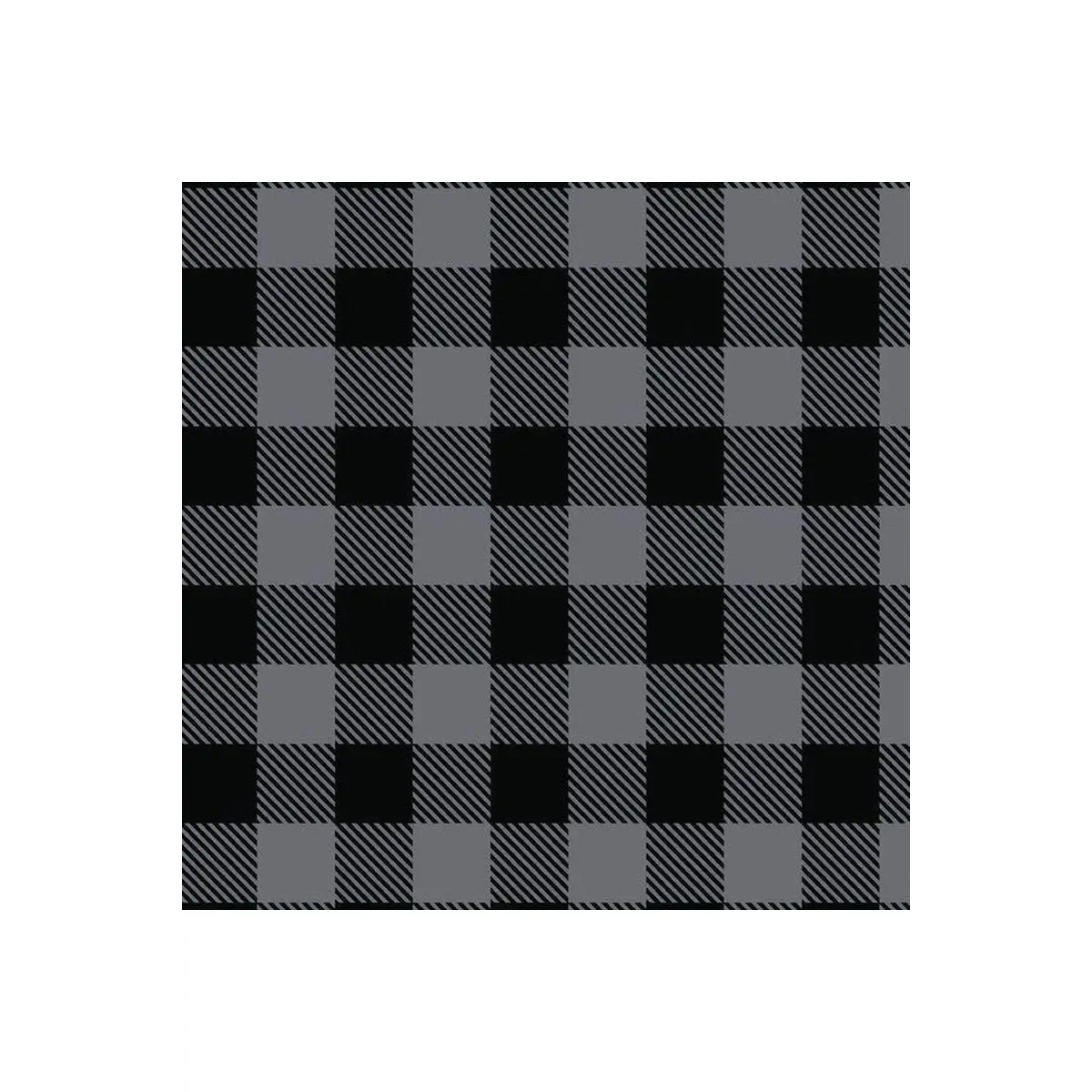 Buffalo Plaid Flannel Charcoal - 2150015B-03 Buffalo Plaid Flannel Charcoal - 2150015B-03