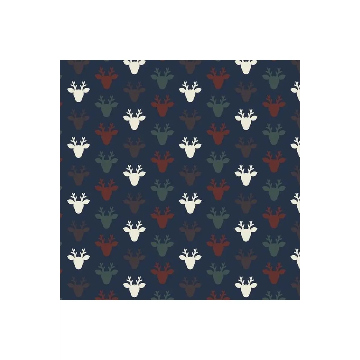 Hudson Deer Flannel Navy- 82220103B-04 Hudson Deer Flannel Navy- 82220103B-04