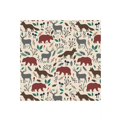Woodland Wildlife Flannel Cream - 50221001B-01 Woodland Wildlife Flannel Cream - 50221001B-01