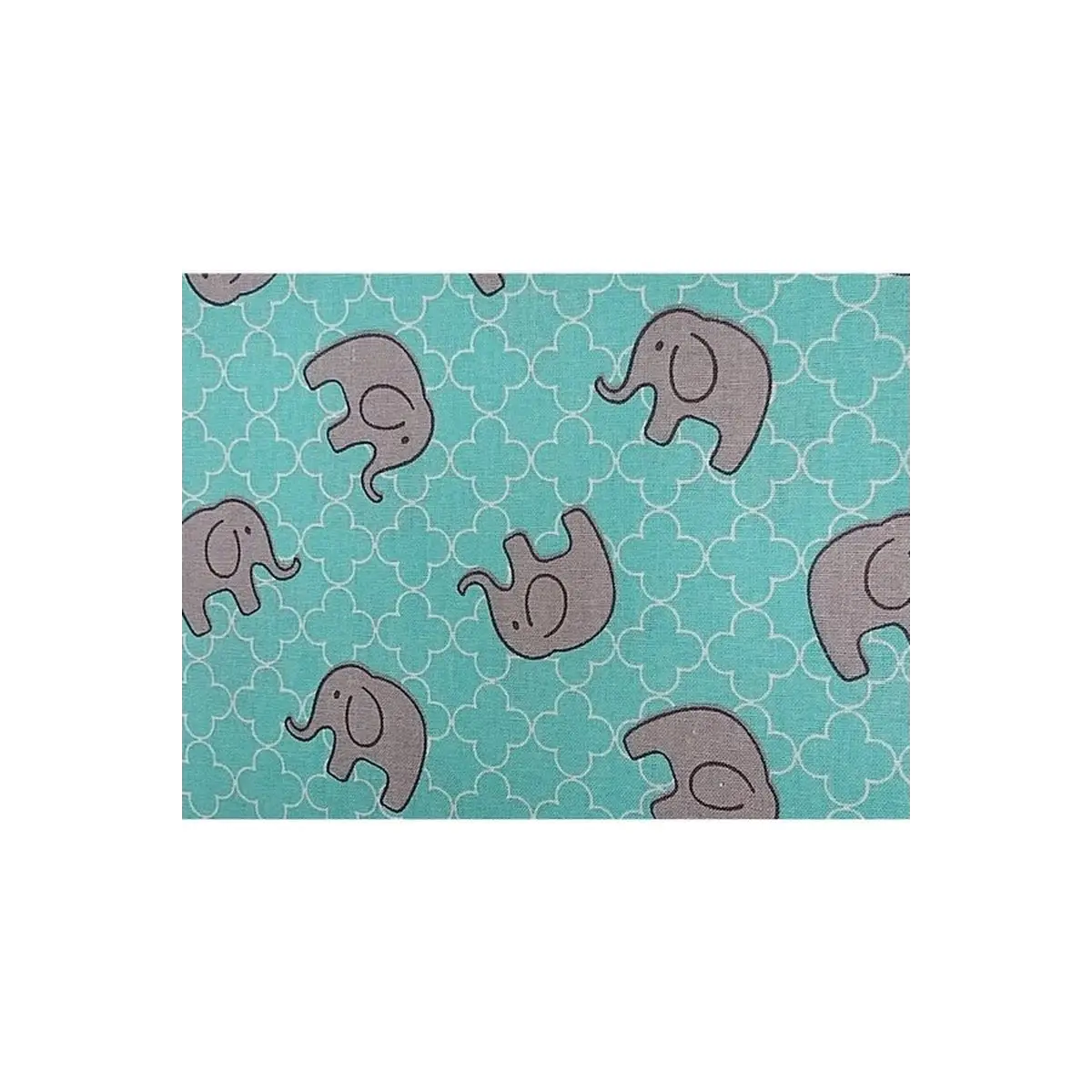 Fabric Creations Aqua Elephant 100% Cotton Fabric Creations Aqua Elephant 100% Cotton