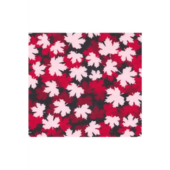 Fabric, Siltex - Red/Black/White Leaves - Flannel 11-0044-0011 Fabric, Siltex - Red/Black/White Leaves - Flannel 11-0044-0011
