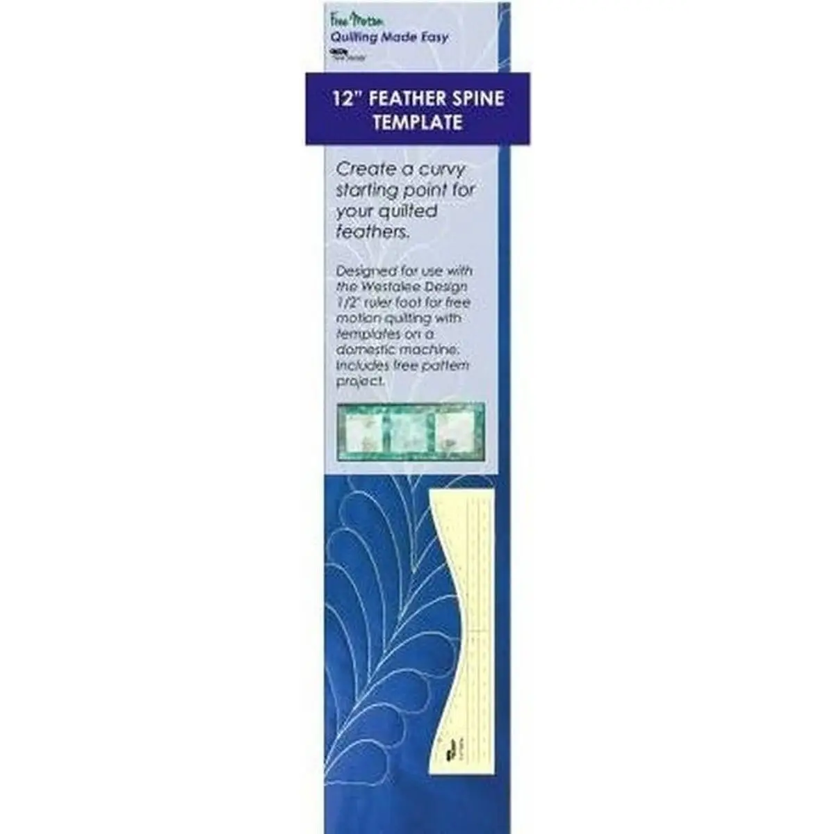 Feather Template 12in Spine High Shank Feather Template 12in Spine High Shank