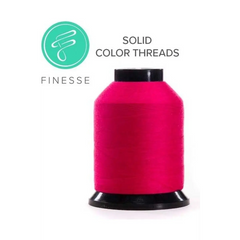Finesse Quilting Thread - Solids 1500yds/1371m Polyester 50wt/3ply Finesse Quilting Thread - Solids 1500yds/1371m Polyester 50wt/3ply