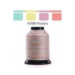 Finesse Quilting Thread - Variegated 1500yds/1371m Polyester 50wt/3ply Finesse Quilting Thread - Variegated 1500yds/1371m Polyester 50wt/3ply
