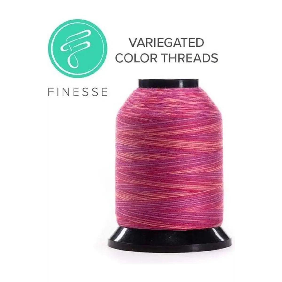 Finesse Quilting Thread - Variegated 1500yds/1371m Polyester 50wt/3ply Finesse Quilting Thread - Variegated 1500yds/1371m Polyester 50wt/3ply