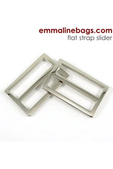 Flat Strap Sliders 2 Pack - 1 1/2'' 38mm , Emmaline Bags Flat Strap Sliders 2 Pack - 1 1/2'' 38mm , Emmaline Bags