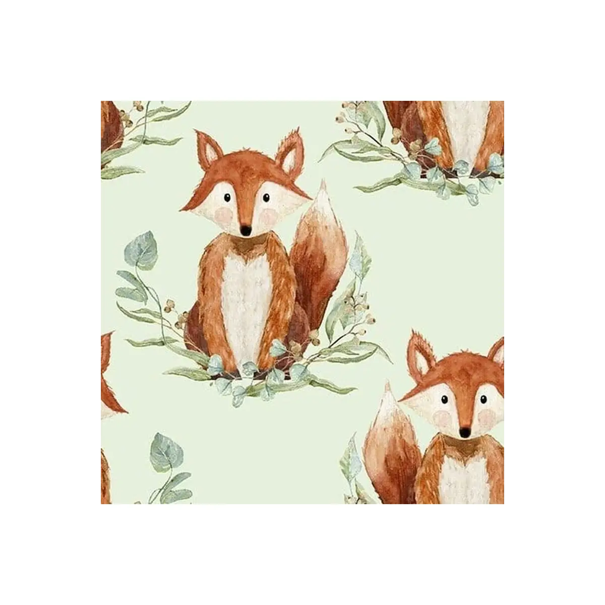 Forest Friends Foxes - 18680-GREEN Forest Friends Foxes - 18680-GREEN