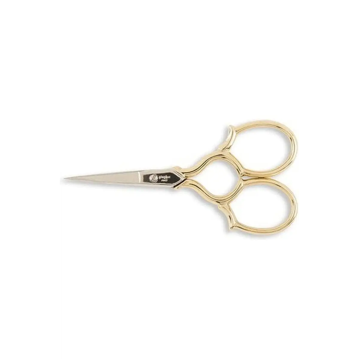 Gingher Gold-Handled Epaulette Embroidery Scissors - 3 1/2" Gingher Gold-Handled Epaulette Embroidery Scissors - 3 1/2"