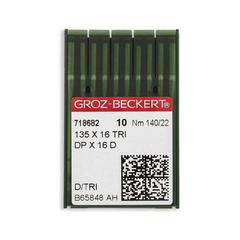 Groz-Beckert Industrial Machine Needle, Leather - System: 135x16 TRI, DPx16D Groz-Beckert Industrial Machine Needle, Leather - System: 135x16 TRI, DPx16D