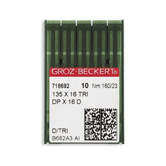 Groz-Beckert Industrial Machine Needle, Leather - System: 135x16 TRI, DPx16D Groz-Beckert Industrial Machine Needle, Leather - System: 135x16 TRI, DPx16D