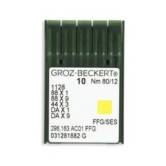 Groz-Beckert Light Ball Point Straight Stitch Industrial Machine Needles - 1128, 88x1, 88x9, 44x3, DAx1, DAx9 - 10/Pack Groz-Beckert Light Ball Point Straight Stitch Industrial Machine Needles - 1128, 88x1, 88x9, 44x3, DAx1, DAx9 - 10/Pack