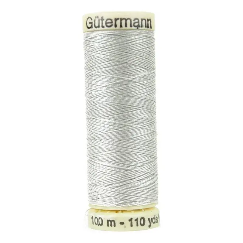 Gutermann Sew-All Thread 110yds - Silver - 100 - Thread Gutermann Sew-All Thread 110yds - Silver - 100 - Thread