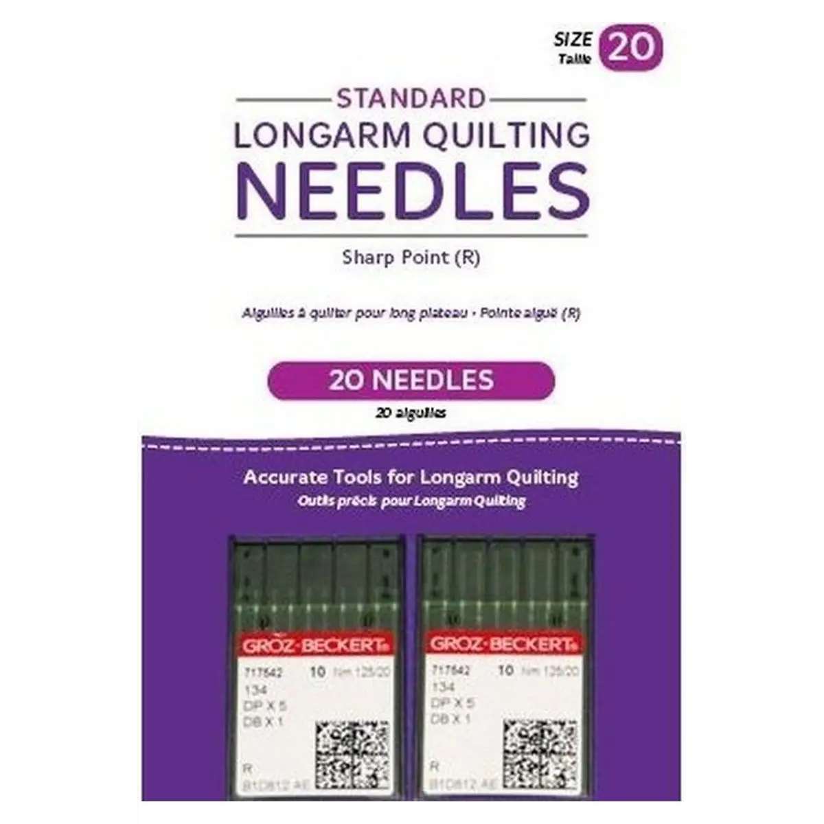 Handi Quilter Standard Longarm Needles – Two Packages of 10 20/125-R Sharp Handi Quilter Standard Longarm Needles – Two Packages of 10 20/125-R Sharp