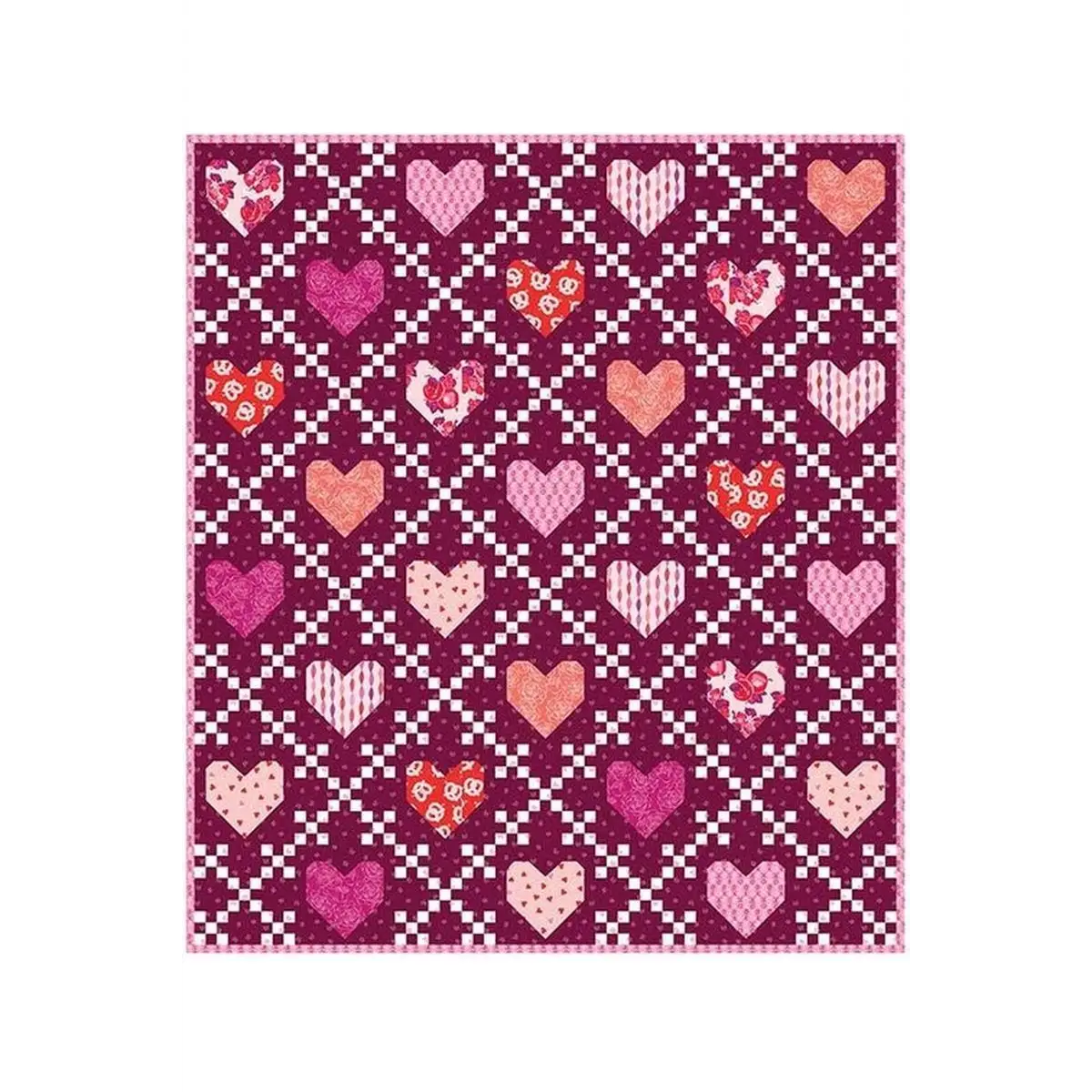Heirloom Hearts Quilt Pattern - PTNF26 Heirloom Hearts Quilt Pattern - PTNF26