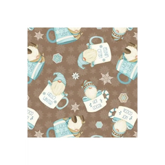 I Love Sn'Gnomies Brown Hot Cocoa Cup Gnomes Flannel I Love Sn'Gnomies Brown Hot Cocoa Cup Gnomes Flannel