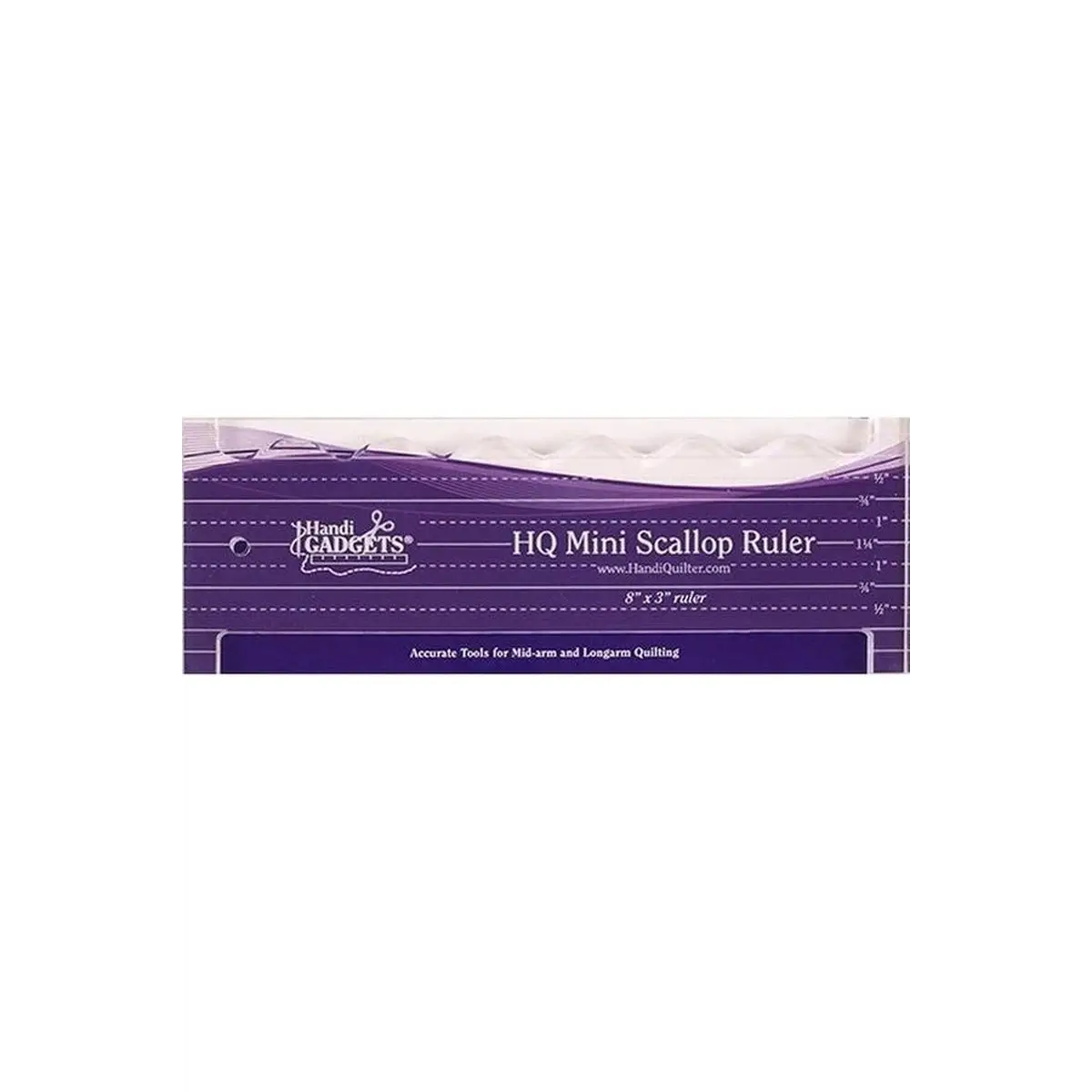 HG Mini Scallop Ruler 8" x 3" HG Mini Scallop Ruler 8" x 3"