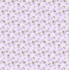 Daisy&Lilly-Scattered Flowers,Light Purple (Sold By 1/2 Meter) Daisy&Lilly-Scattered Flowers,Light Purple (Sold By 1/2 Meter)