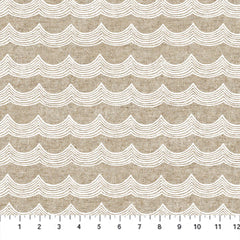 Figo Fabrics Terra- Waves White (Sold By 1/2 Meter) Figo Fabrics Terra- Waves White (Sold By 1/2 Meter)