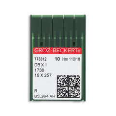 Groz-Beckert Regular Point Industrial Needles, DBx1, 1738 (10pk) Groz-Beckert Regular Point Industrial Needles, DBx1, 1738 (10pk)