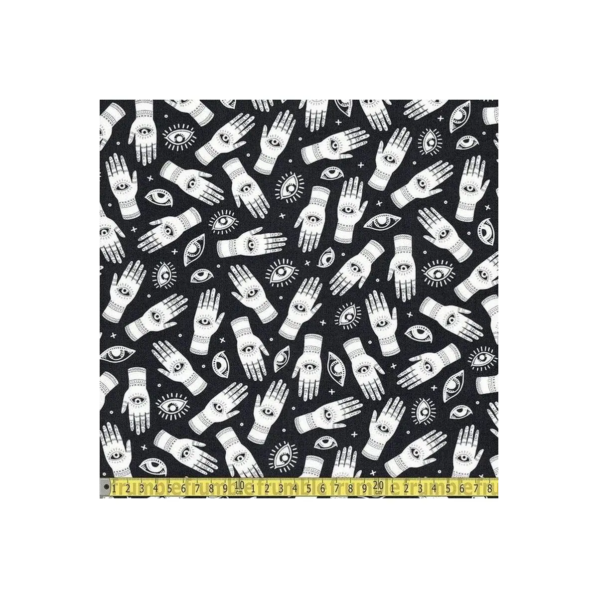 Fabric, When Stars Align Palmistry Charcoal - Michael Miller Fabrics Fabric, When Stars Align Palmistry Charcoal - Michael Miller Fabrics