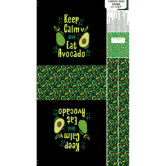 Avocado Love Canvas Bag Panel - C24579-99 Avocado Love Canvas Bag Panel - C24579-99