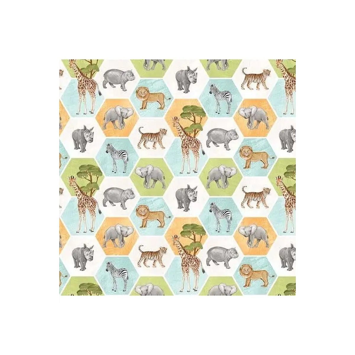 Baby Safari Big Hexie Animals - DP24673-10 Baby Safari Big Hexie Animals - DP24673-10