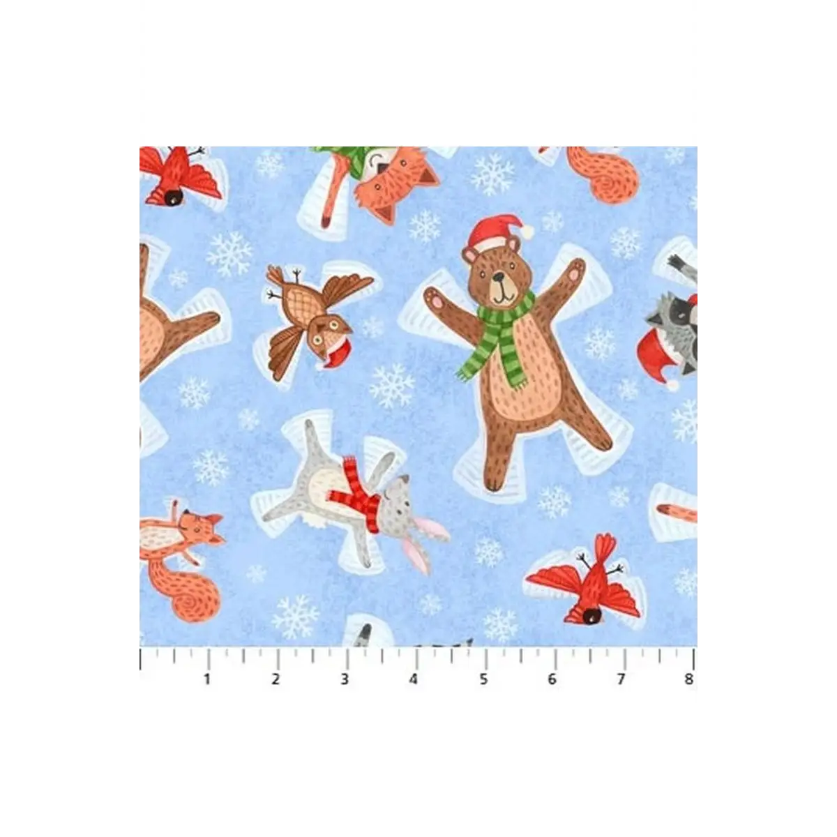 Bearly Christmas, Single Colorway - Snow Angels Bearly Christmas, Single Colorway - Snow Angels