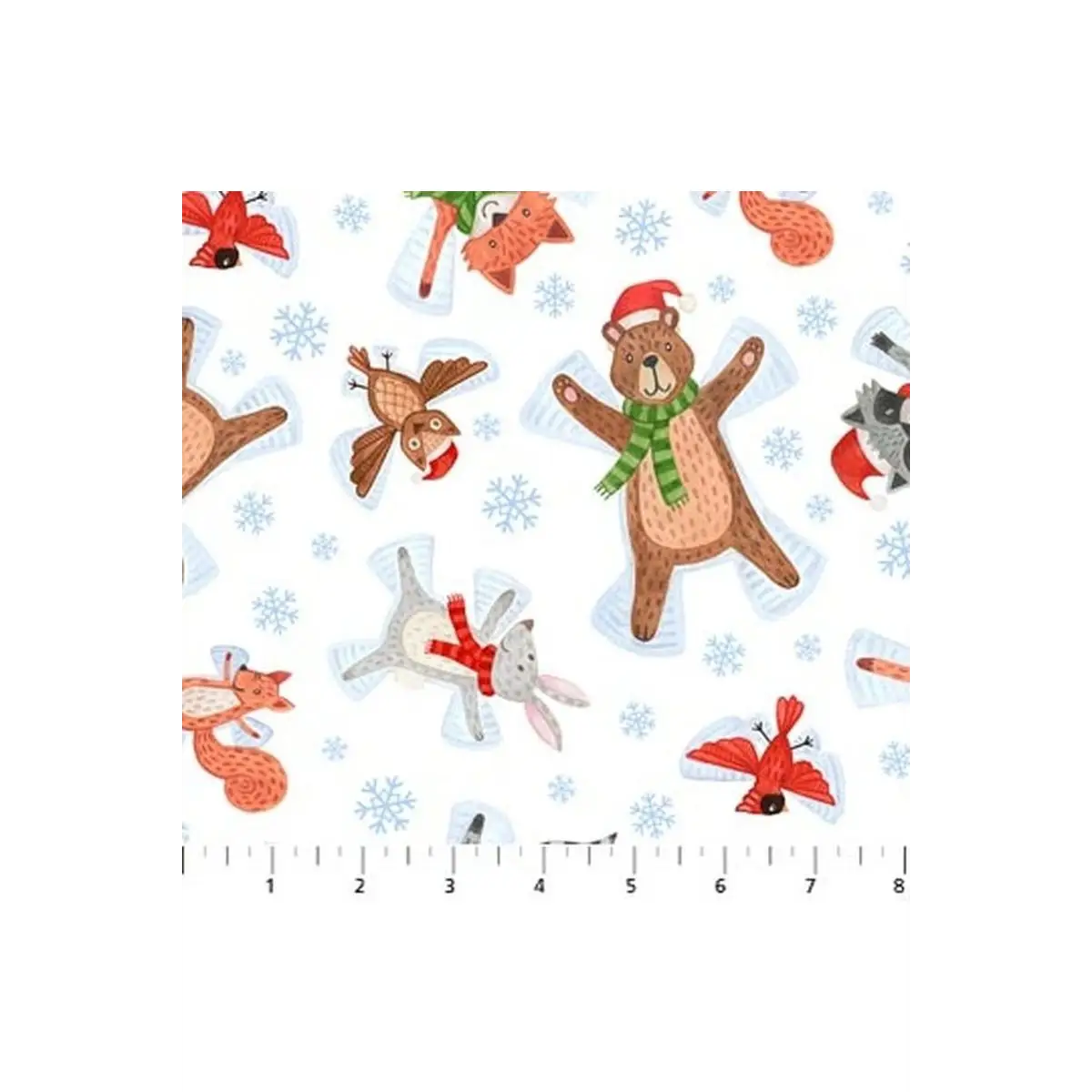 Bearly Christmas, Single Colorway - Snow Angels Bearly Christmas, Single Colorway - Snow Angels