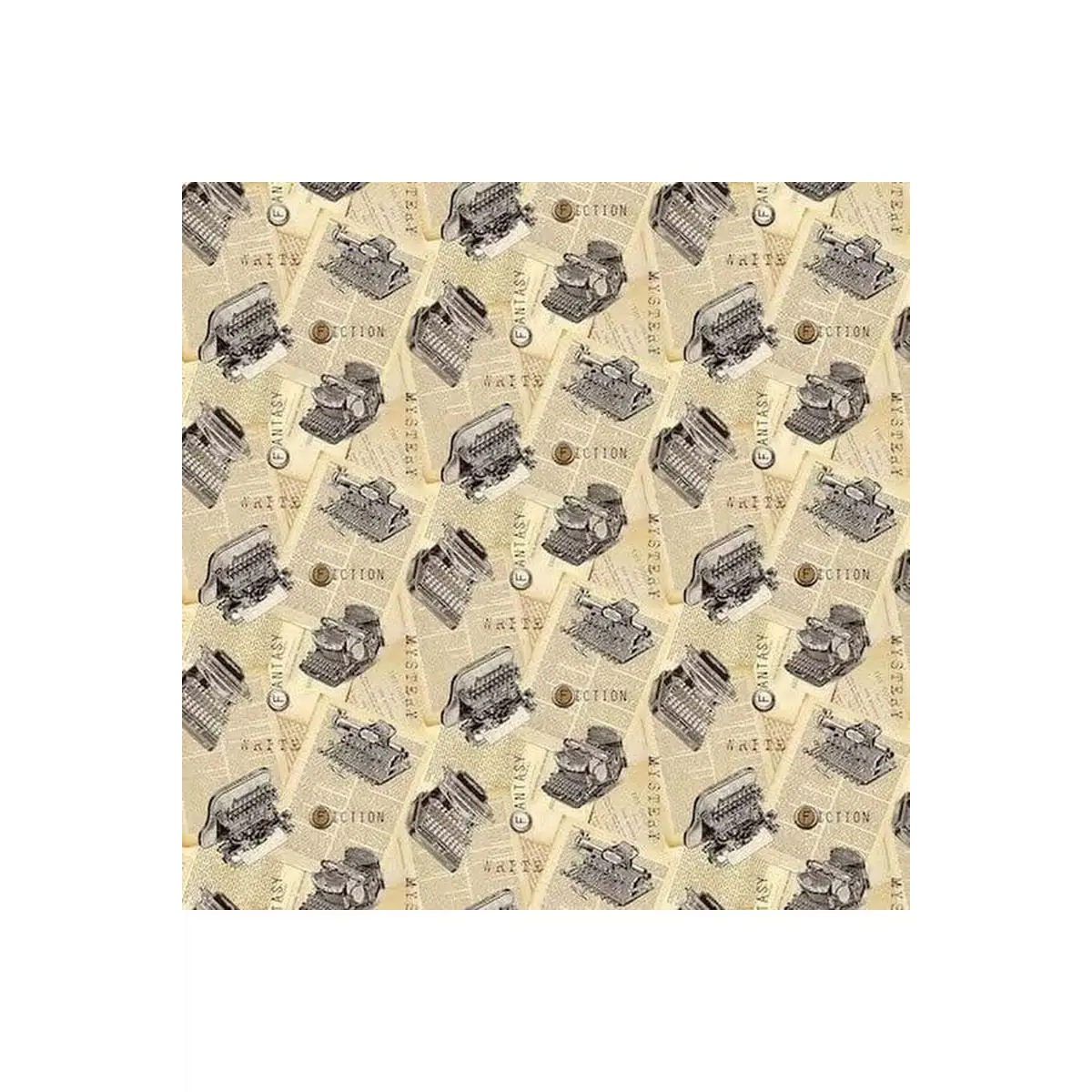 Fabric, Northcott Fabrics, Cat Tales Collection - Typewriters - 24528-12 Fabric, Northcott Fabrics, Cat Tales Collection - Typewriters - 24528-12