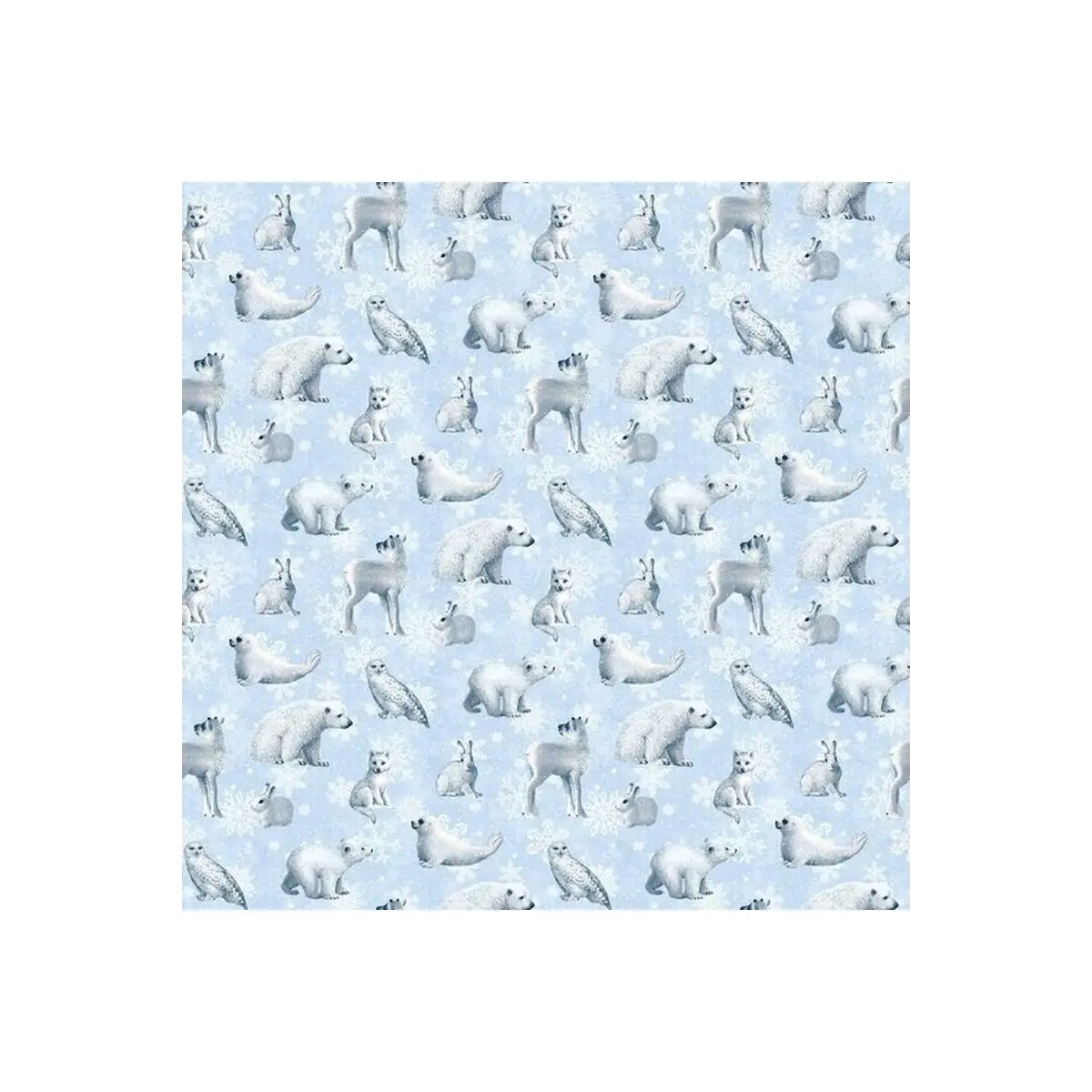 Father Christmas Animals Light Blue - 24694-42 Father Christmas Animals Light Blue - 24694-42